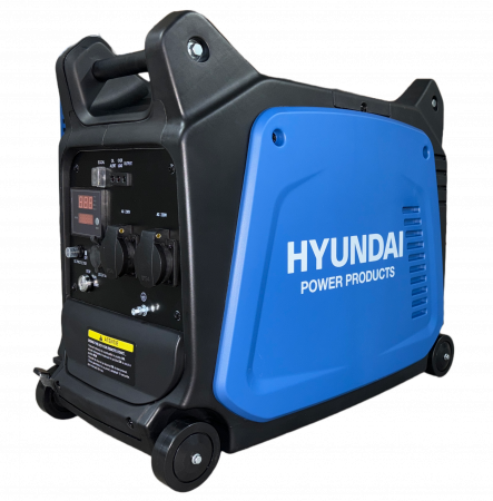 Generatoare digitale - Generator de curent tip inverter Hyundai HY3500XSE, 3.5 kw, monofazat, digital, benzina, pornire electrica, pornire cu telecomanda, mod eco