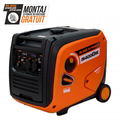 Generatoare digitale - Generator de curent tip invertor RURIS R-Power IS4000RC, 4 kw, monofazat, digital, benzina, pornire electrica, pornire cu telecomanda