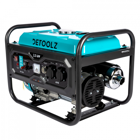 Generator Detoolz DZ-C336, 2.5kW, 2 prize 230V benzina, 4T, pornire manuala, rezervor 15L, autonomie 12 ore [1]