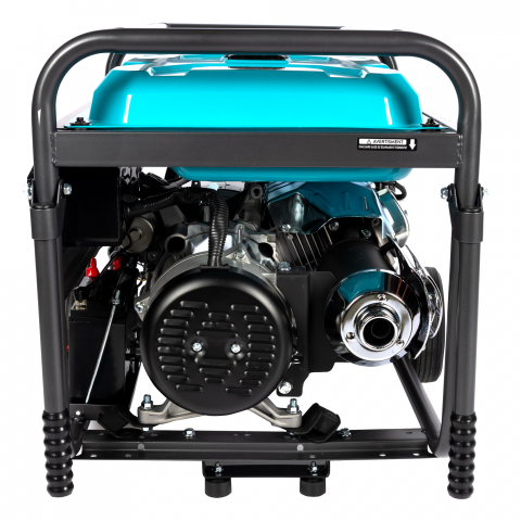Generator Detoolz DZ-C288-S001-G02, 5.5kW, pornire electrica, roti transport, rezervor 25L, autonomie 10 ore [3]