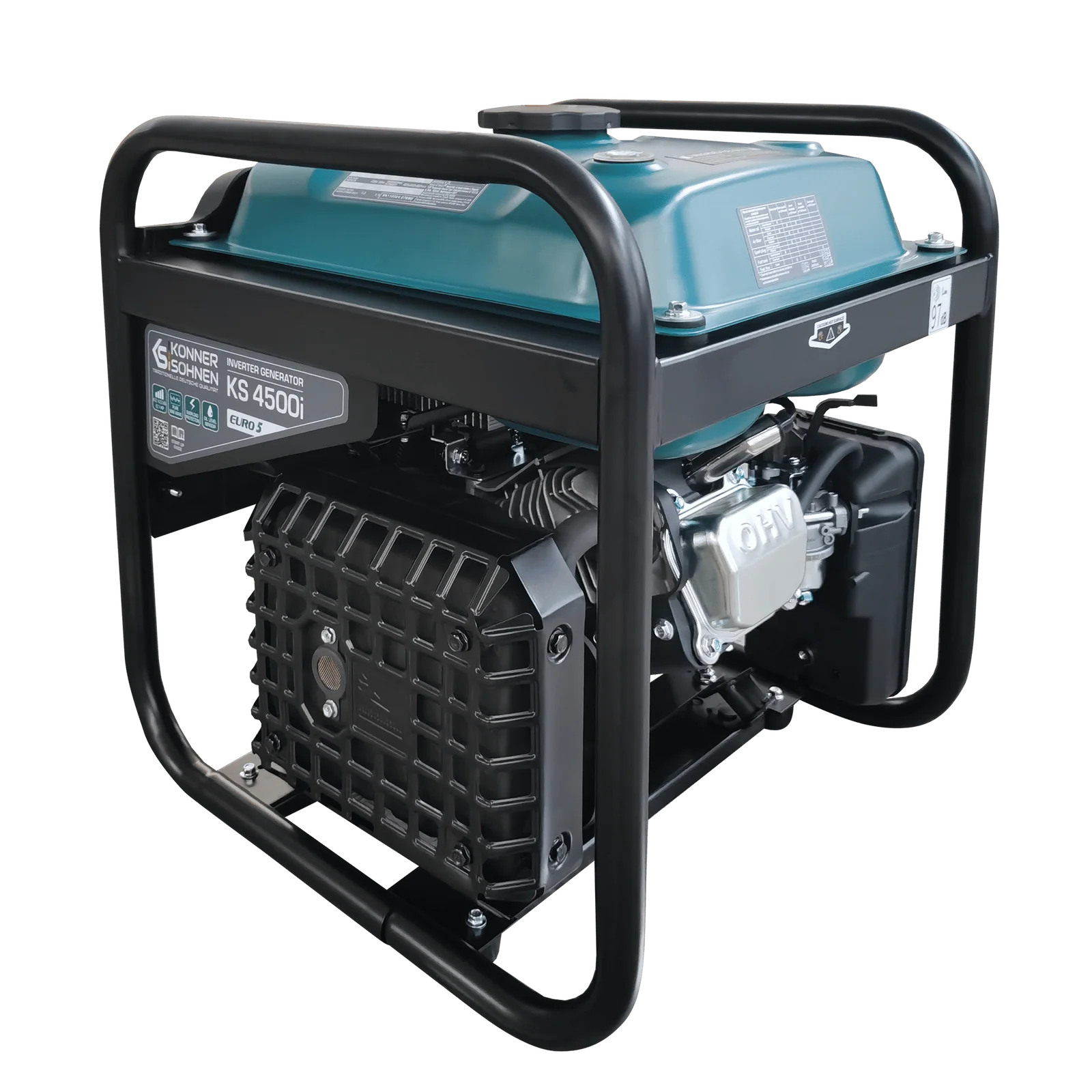 Generator digital inverter Konner & Sohnen KS 4500i 4.5kW, monofazat, benzina, bobinaj cupru [5]