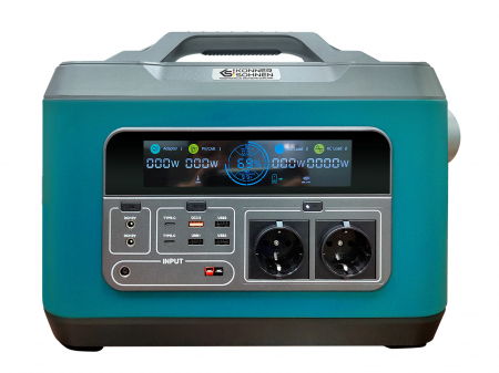 Generatoare solare/statii de alimentare portabile - Statie de alimentare portabila KS 3000PS-FC, 6000 W putere maxima, 3000 W putere nominala., 3200 Wh, 125 Аh, 25.6 V, 2 x Schuko 230 V