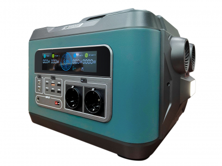Statie de alimentare portabila KS 3000PS-FC, 6000 W putere maxima, 3000 W putere nominala., 3200 Wh, 125 Аh, 25.6 V, 2 x Schuko 230 V [2]