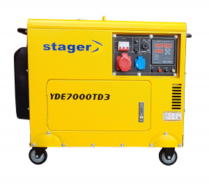 Generator insonorizat Stager YDE7000TD3, diesel, trifazat [0]