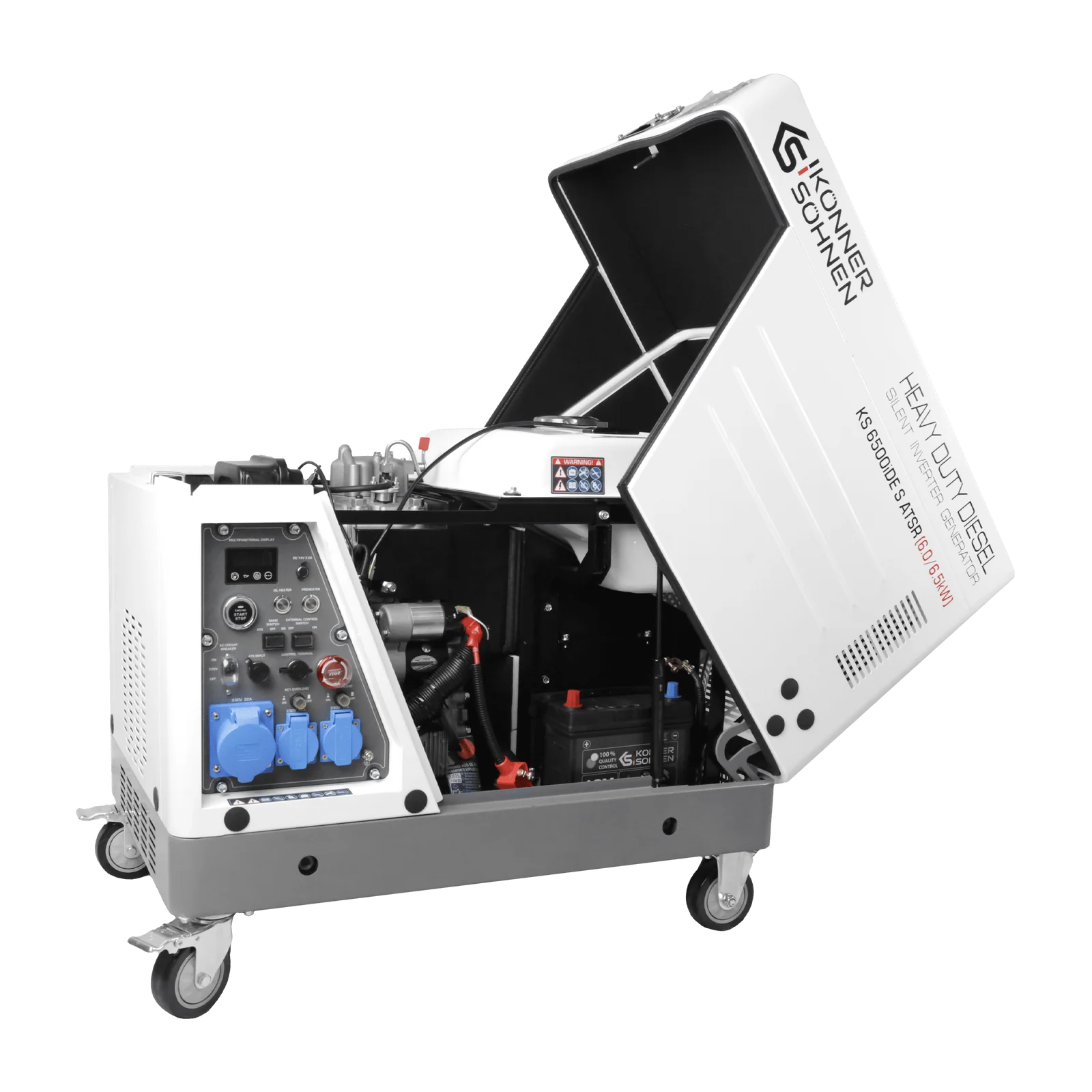 Generator invertor diesel în carcasă insonorizată Konner & Sohnen KS 6500iDE S ATSR [2]