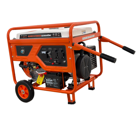 Generator open frame Ruris R-Power GE 8000RC, 15 CP, 7.5 kW, monofazat, benzina, pornire electrica, bobinaj cupru 100%, telecomanda [1]
