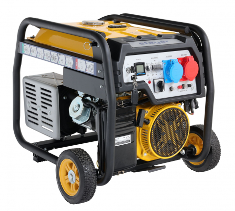 Generator open frame Stager FD 10000ER-E3R Automatic, 8.5 kW, monofazat si trifazat, benzina, pornire electrica, bobinaj cupru 100%, telecomanda, conector ATS si conector invertor solar - resigilat [3]