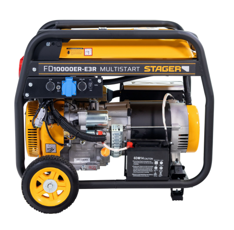 Generator open frame Stager FD 10000ER-E3R Automatic, 8.5 kW, monofazat si trifazat, benzina, pornire electrica, bobinaj cupru 100%, telecomanda, conector ATS si conector invertor solar [2]