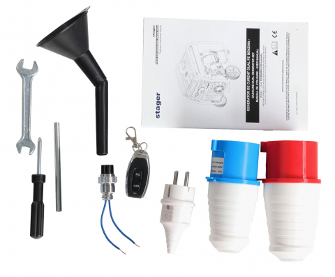 Generator open frame Stager FD 10000ER-E3R Automatic, 8.5 kW, monofazat si trifazat, benzina, pornire electrica, bobinaj cupru 100%, telecomanda, conector ATS si conector invertor solar - resigilat [6]