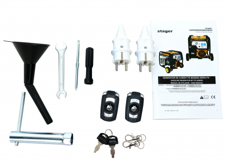 Generator open frame Stager FD 3600ER Automatic 5160013600 3 kW, monofazat, benzina, pornire electrica, bobinaj cupru 100%, telecomanda, conector ATS - Resigilat [4]