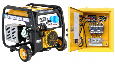 Generator open frame Stager FD 6500ER G2+ATS 5.5 kW, monofazat, benzina, pornire electrica, bobinaj cupru, telecomanda, automatizare monofazata, conector AUTO [0]