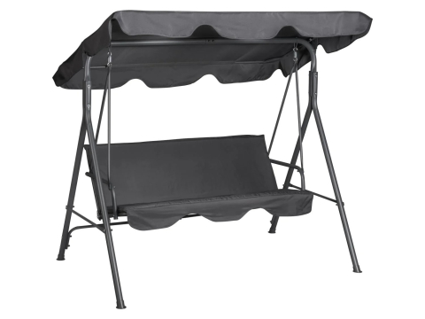 Mobilier gradina si terasa - Balansoar de gradina LIVARNO Hollywood cu 2 locuri si copertina reglabila antracit