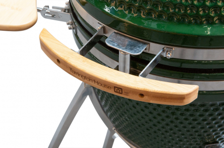 Gratar pe carbune Tarrington House AUPLEX Kamado, corp si bol din ceramica, diametru suprafata de gatit 47cm, verde [6]