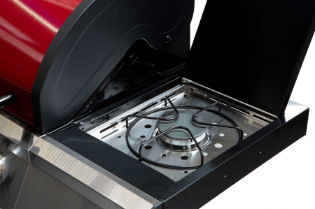 Gratar Tarrington House Moncton PAXTON cu 4+1 arzatoare, grill de fonta 73x41,5 cm, butoane cu led, aprindere electrica, rosu [4]