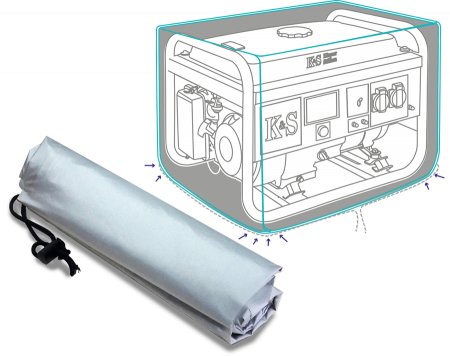 Husa pentru generator Konner Sohnen KS Cover 10 potrivita pentru KS 2900, KS 3000 [1]