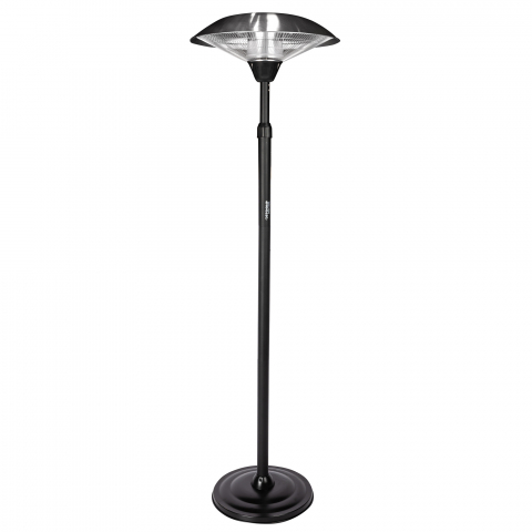 Tunuri de aer cald - Incalzitor pentru terasa Detoolz, 2KW, 2 trepte de putere, inaltime ajustabila pana la 2.1m, cu functie anti-inclinare