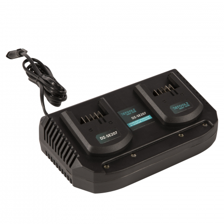 Incarcator Detoolz DZ-SE207 2 acumulatori 18V incarcare 3.5A/ora [3]