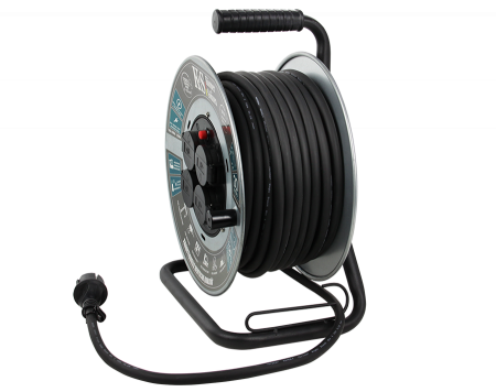 Prelungitor cu tambur KS CRM-30M Konner & Sohnen, 3600 W, 30 metri, stecher 1 x 16А / 230V, prize 4 x 16А / 230V, cablu 3*2.5 mm din cupru, tambur din metal [3]