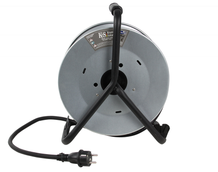 Prelungitor cu tambur KS CRM-30M Konner & Sohnen, 3600 W, 30 metri, stecher 1 x 16А / 230V, prize 4 x 16А / 230V, cablu 3*2.5 mm din cupru, tambur din metal [5]