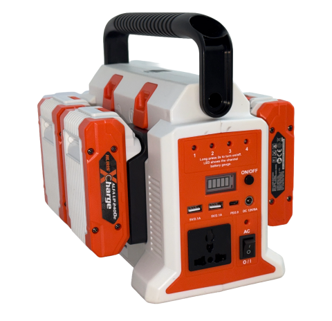 Invertor portabil pe acumulator RURIS 30024e + 4 acumulatori Alfa UP 2400e X-CHARGE [3]