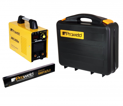 Invertor sudura Proweld ARC400e invertor sudura, electrod max. 4,00, 180A, 60%, valiza transport inclusa + electrozi 3.2 mm [0]