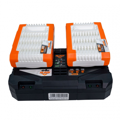 Kit 2 acumulatori + Încărcător dublu RURIS Alfa UP 4444e 20V, 2x4Ah [3]