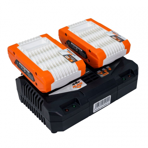 Kit 2 acumulatori + Încărcător dublu RURIS Alfa UP 4444e 20V, 2x4Ah [2]