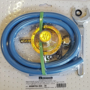 Incalzitoare terasa si accesorii - Kit regulator gaz GPL 1/2 cu furtun si coliere