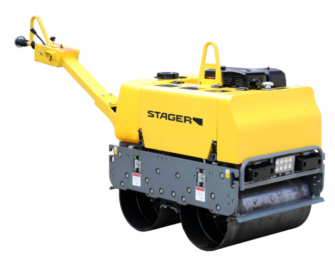 Placi compactoare - Stager CDV65-2 Cilindru dublu vibrocompactor, motor Loncin G420F