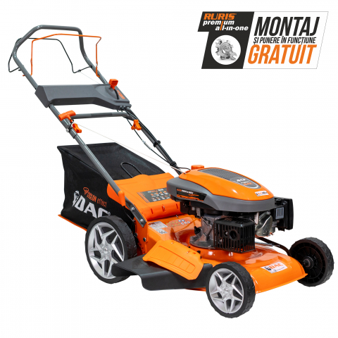 Masini de tuns gazon - Mașină de tuns gazon RURIS DAC 120XLS 4 CP, 46 cm, autopropulsie