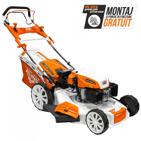 Masini de tuns gazon - Mașină de tuns gazon RURIS RX655 5.6 CP, 56 cm, autopropulsie