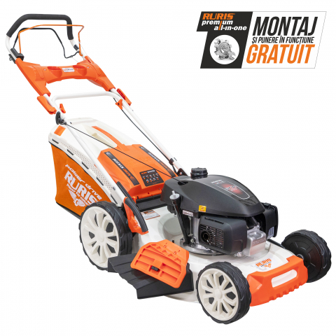 Masini de tuns gazon - Mașină de tuns gazon RURIS RX555S motor HONDA 5.2 CP, 53 cm, autopropulsie