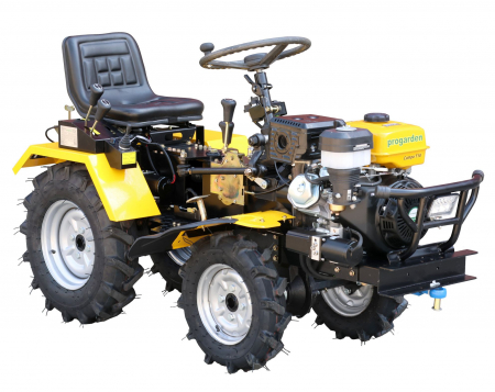 Mini tractor ProGARDEN Campo T18M 4560000063 4x4, 18CP, benzina, ridicare hidraulica fata si spate, transmisie sincronizata
