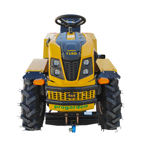 Motosape si motocultoare - Minitractor articulat 4x4 ProGARDEN Campo T18D V27 Diesel, hidraulică față-spate, roți 6.00-12