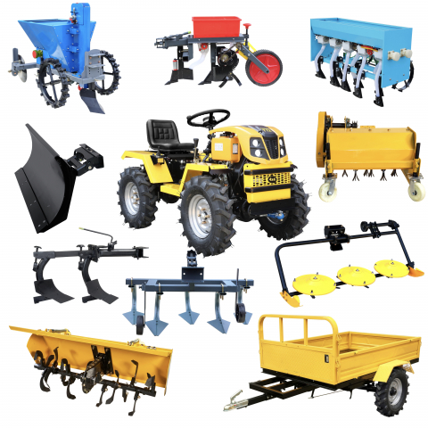 Minitractor ProGARDEN Campo T12 G2.1 4x4, 12CP, diesel, hidraulica fata-spate, roti 6.00-12 cu 10 accesorii [0]
