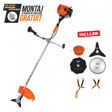 Motocoase si trimmere - Motocoasa de umar DAC 310, motor TEZ, benzina, 2 timpi, 52 cc - 2.5 CP