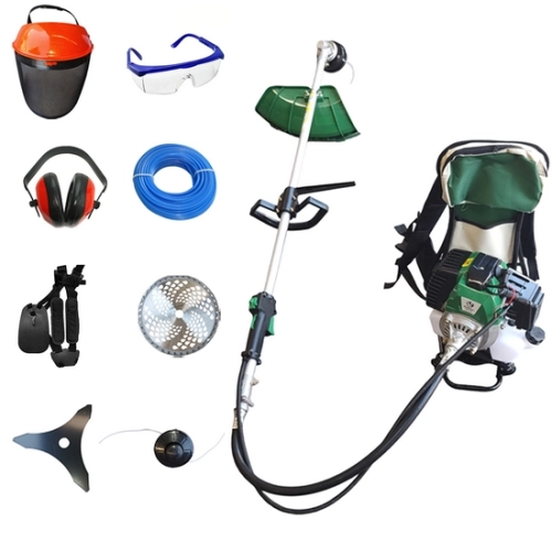 Motocoase si trimmere - Motocoasa Benzină cu Rucsac, 8 Accesorii, 52CC - HEIMDAL HM-0756