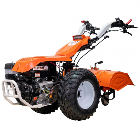 Motocultivator RURIS 1077S 16CP, benzina, pornire electrica, 3+2 viteze, diferential + freza de sapat SX77 80 cm [1]