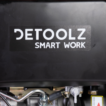 Motocultor Detoolz DZ-M127 Diesel 10CP, 418CC, pornire electrica + plug reversibil mare + roti metal [9]