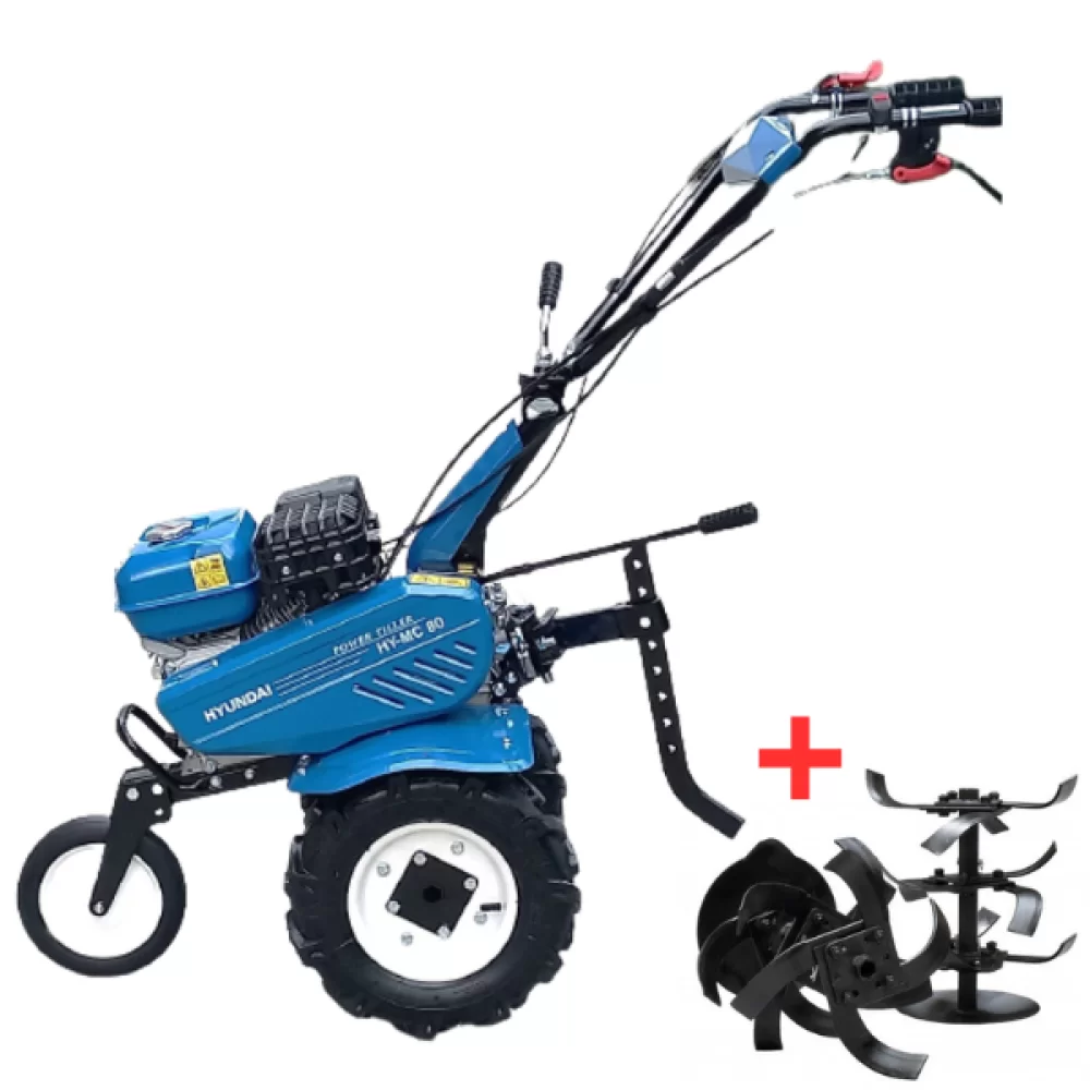 Motosape si motocultoare - Motocultor Hyundai HY-MC80, 7 CP, benzina, 2+1 trepte, transmisie curea