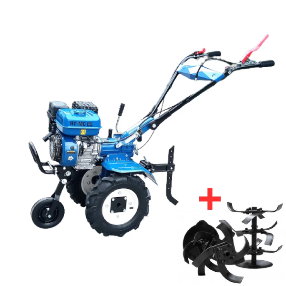 Motosape si motocultoare - Motocultor Hyundai HY-MC85, 7 CP, benzina, 2+1 trepte, transmisie pinioane