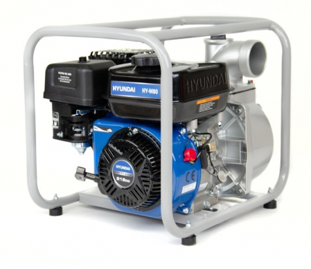Motopompe - Motopompa apa curata Hyundai HY-M80, 3 toli, 5.8 CP, benzina, 4 timpi