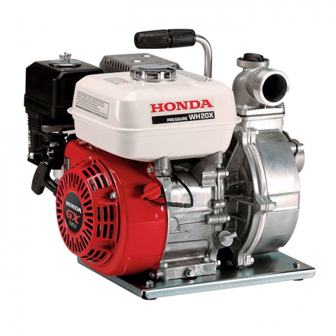 Motopompe - Motopompa de presiune Honda WH20XT4 EX, cu maner, 2 toli, 450 l/min, motor benzina Honda GX160