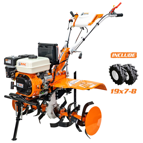 Utilaje agricole - Motosapa RURIS DAC 185 PRO, 8.5 CP, pornire electrica la cheie, 2+1 viteze, roti 19x7-8