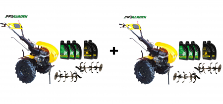 Pachet promotional 2xMotocultor Progarden HS1100-18 Campo 1803, benzina, EURO5, 18CP cu ulei de motor si transmisie cadou [0]