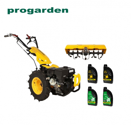 Utilaje agricole - Pachet promotional Motocultor multifunctional Progarden BT330/G177 + Freza tractata Progarden BT-X65 + ulei motor si transmisie