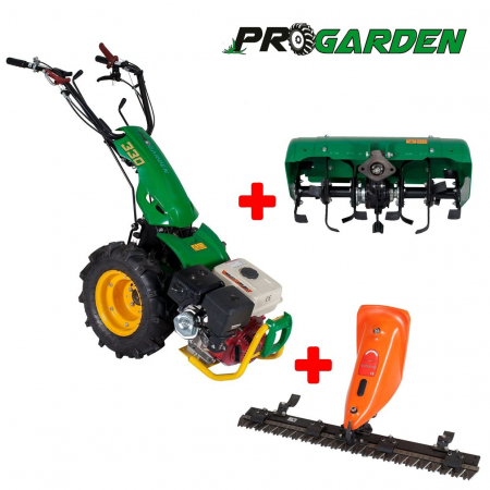 Pachet promotional Motocultor multifunctional Progarden BT330/G177 + Freza tractata Progarden BT-X65 + bara cosire 1200mm, ulei motor si transmisie [0]