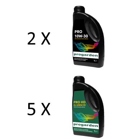Pachet ulei motor, transmisie  si diferentiale pentru Minitractor Progarden T18 benzina si T12 diesel generatia 2 [0]