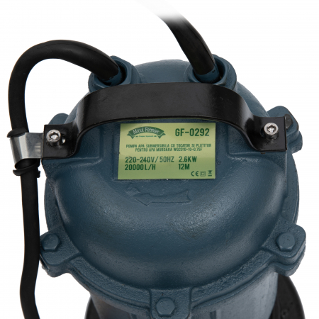 Pompa apa murdara cu tocator si plutitor EUROAQUA Micul fermier GF-0292, 2 toli. 2.6 kw [2]