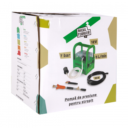 Pompa de presiune pentru stropit Micul Fermier 12V,12Ah, 7 bar, 5 L/min [11]